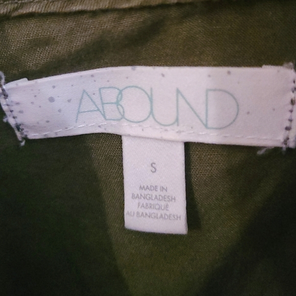 Olive green Military jacket by abound oversized small - Picture 6 of 6